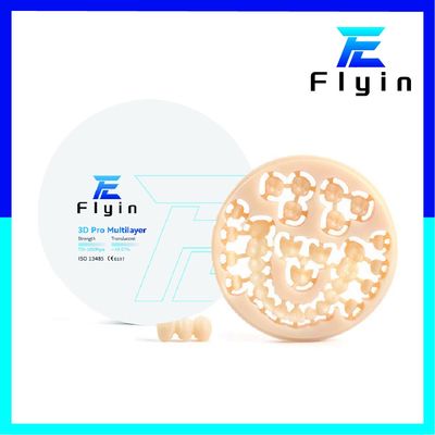 3D Pro Multilayer Zirconia Block CAD CAM Zirconia Ceramic Blocks Vật liệu nha khoa