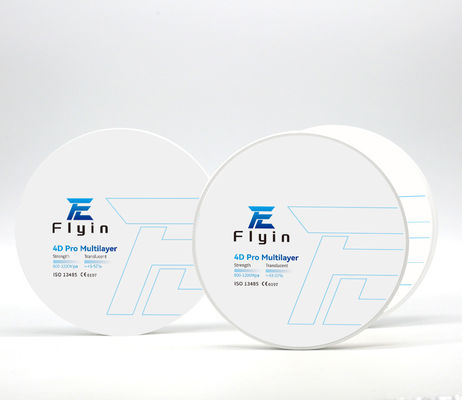 4D Pro Dental Lab CAD CAM Zirconia Block trắng với độ mờ cao
